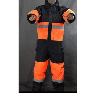 Planet Gates Orange / M Winter Working Clothing Outdoors Thermal Protection Uniforms Mens Cotton Wadded Padded Safety Clothing Thick Warm Work Wear