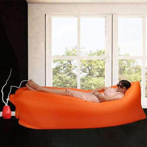 Planet Gates orange Modern Home furniture air gas folding sofa lazy sofa outdoor beach inflatable bed fast lunch break fast inflatable lazy sofa bed