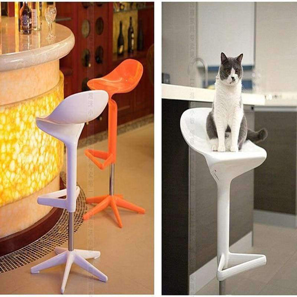 Planet Gates Orange New Spoon bar chair,European lifting, trendy bars furniture ,Fashion bar stool,color,red white black,yellow bar stool