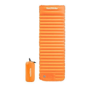 Planet Gates Orange Outdoor Push Inflatable Camping Mat Tent Outdoor Envelope Waterproof Sleeping Pad Picnic Folding Mattress NH18Q001-D