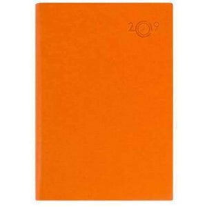 Planet Gates Orange Paperboat 2019 Year Logo Customize Leather Notebook Calendar Office School Supplies Diary Planner A5 Binder Writing Pads