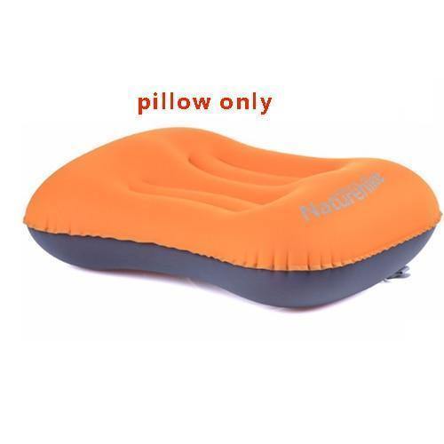 Planet Gates orange pillow only Inflatable Outdoor Camping Pillow Ultralight Travel Pillows With Pocket Portable Inflation Cushion