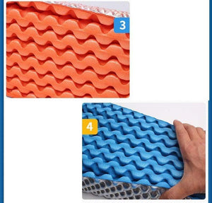 Planet Gates orange Portable Outdoor Beach Mat Moisture proof Camping Mattress Sleeping Pad Folding Egg Slot Yoga Mat IXPE+EVA