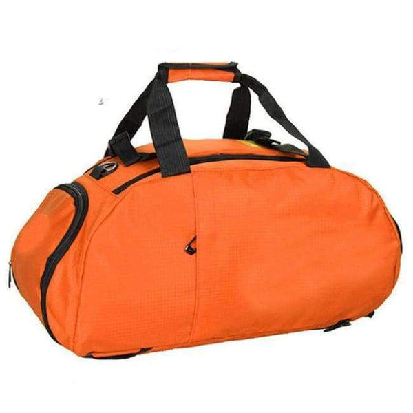Planet Gates Orange Portable Sports Gym Backpack Shoulder Bag Separated Shoes Storage Travel Backpack Men And Women Outdoor Fitness Bag