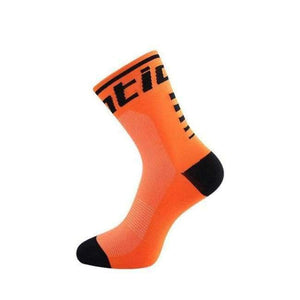 Planet Gates Orange Professional Cycling Socks Women Men Racing Road  Bicycle Bike Socks Anti-sweat Running Sport Socks Accessories
