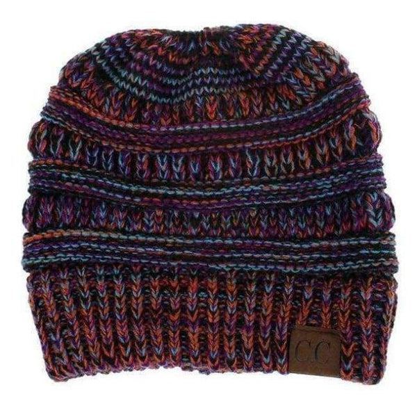 Planet Gates Orange Purple Black CC Hat Ponytail Beanie Women Winter Messy Bun Woolen Skullies Beanies Knitted Warm Cap Mix Color Warm Knit Caps CC Ponytail Hats