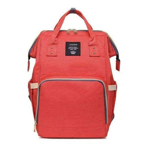 Planet Gates Orange red Designer Fashion Mummy Maternity Nappy Bag Large Capacity Baby Diaper Bag Travel Backpack Nursing Bag For Baby Care