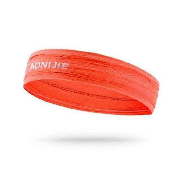 Planet Gates Orange red Headband Sport Elastics Sweatband Anti Sweat Hairband Yoga Accessories Gym Fitness Tennis Running Fitness Headband