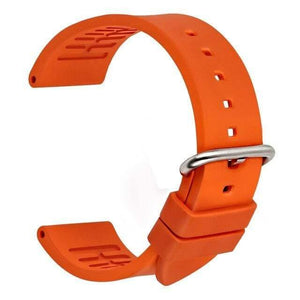 Planet Gates Orange  S / 22mm 20mm 22mm 24mm fluororubber rubber watchbands orange sports smart watch band strap watch accessories bracelet belt