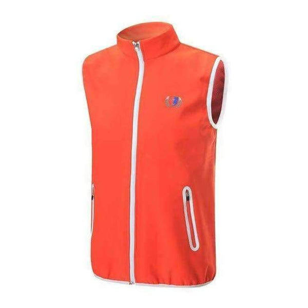 Planet Gates Orange / S Golf Vest Jacke Newest Men's Golf Windproof Waistcoats Autumn And Winter Sports Warm Vest High Quality Jacket Shirts Vest
