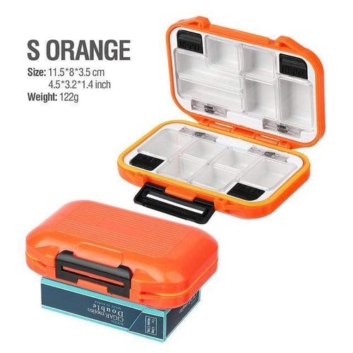Planet Gates orange-S Large Capacity 24/28 Grid Fishing Gear Accessories Waterproof sub-Box Fishing Hook Supplies Tool Storage Box Fishing Tackle box