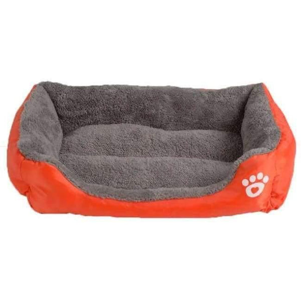 Planet Gates Orange / S S-3XL 9 Colors Paw Pet Sofa Dog Beds Waterproof Bottom Soft Fleece Warm Cat Bed House Petshop Dropshipping cama perro