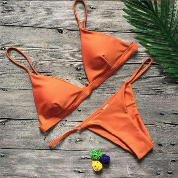 Planet Gates Orange / S Swimwear Women Sexy Micro Bikinis Swimsuit Brazilian Biquini Female Beach Wear Bathing Suits Swimming Suit Bikini Set