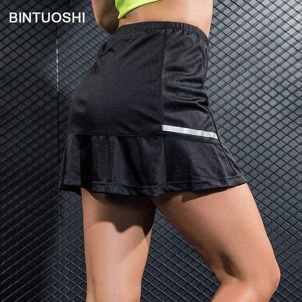 Planet Gates Orange / S Tennis Skirt Women High Waist Badminton Skorts Table Tennis Sport Golf Skirts