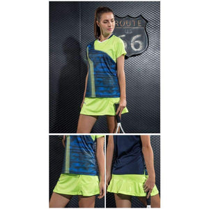 Planet Gates Orange / S Tennis Skirt Women High Waist Badminton Skorts Table Tennis Sport Golf Skirts