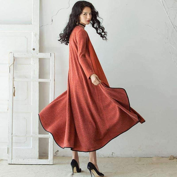 Two-Piece Suit Dress Brand 2018 New Autumn Winter Vintage Knitted Women Sets