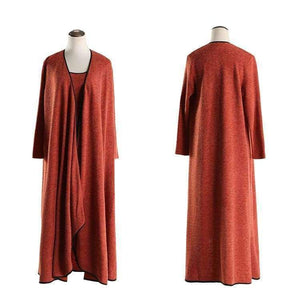 Planet Gates Orange / S Two-piece Suit Dress Brand 2018 New Autumn Winter  Vintage  Knitted  Women sets