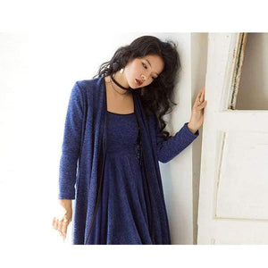 Planet Gates Orange / S Two-piece Suit Dress Brand 2018 New Autumn Winter  Vintage  Knitted  Women sets