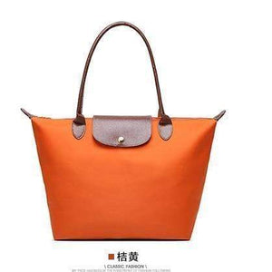 Planet Gates Orange / Small  30x23x12 cm Women Bags Shoulder Bag Handbag Waterproof Nylon Leather Beach bag Designer Folding Tote Bolsa Sac Feminina