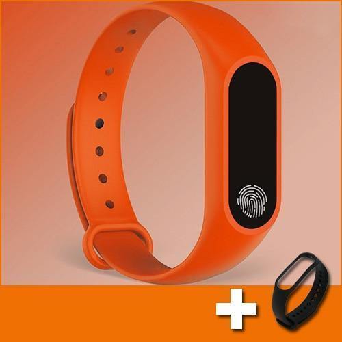 Planet Gates orange Smart Watch Children Watches Kids For Girls Boys Wrist Clock Electronic LED Digital Child Wristwatch With Another Strap