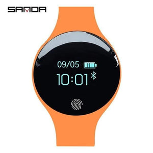 Planet Gates orange Smart Watch Kids 3D Touch Screen Digital Led Sport Watch Silicone Child Wrist Clock Relogio Masculino