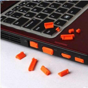 Soft Colorful Silicone Anti Dust Plug Cover Stopper Laptop Dust Plug Laptop Dustproof Usb Dust Plug Computer Accessories - Orange