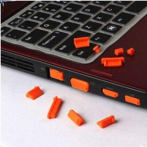 Soft Colorful Silicone Anti Dust Plug Cover Stopper Laptop Dust Plug Laptop Dustproof Usb Dust Plug Computer Accessories - Orange