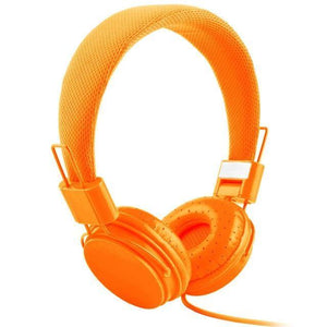 Planet Gates orange Stereo bass headphones Music earphones headsets E5 With Microphone For iphone xiaomi