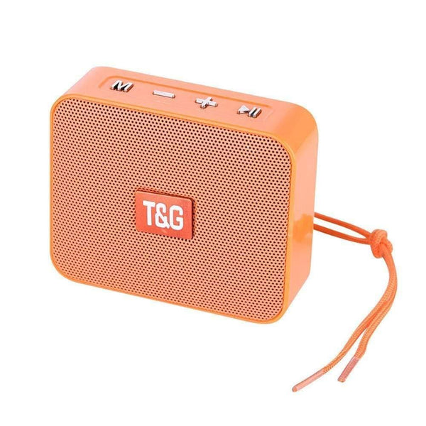 Planet Gates Orange TG166 Bluetooth Portable Wireless Speaker Hot Outdoor Square 2020 New Subwoofer Mini Speaker Hands-free Support FM Radio TF Card