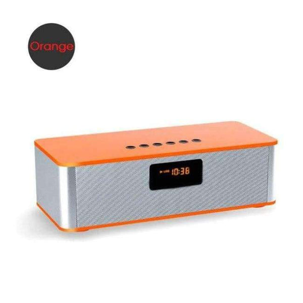 Planet Gates orange TRANSCTEGO wireless Bluetooth speakers desktop computers subwoofer FM radio alarm clock mobile phone stereo support cards