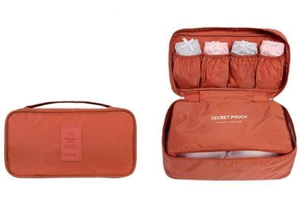 Planet Gates Orange Underwear Bag Travel Bag for Storage Makeup Portable Women Bags Luggage Organizer For Makeup Toiletry Wash Bag