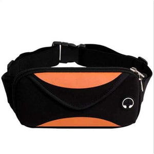 Planet Gates Orange Waist Bags Running Fanny Pack Women Waist Pack Pouch Belt Bag Men Purse Mobile Phone Pocket Case Camping Hiking Sports Bag