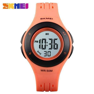 Planet Gates Orange watch Kids Watch LED Sport Style Children Watches Boy Girl Fashion Digital Watch 5Bar Waterproof Watch montre enfant 1455