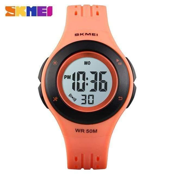 Planet Gates Orange watch Kids Watch LED Sport Style Children Watches Boy Girl Fashion Digital Watch 5Bar Waterproof Watch montre enfant 1455