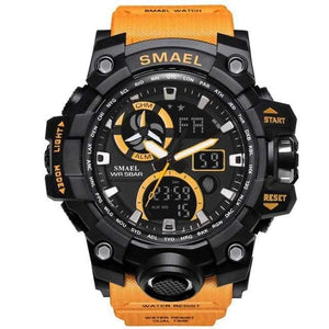Planet Gates Orange Watches Brand Digital Backlight Relogio Masculino Watch Men Military LED Wristwatches 1545C Military Watch Men Waterproof
