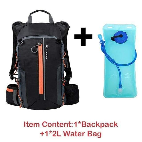 Planet Gates Orange-Water bag / China Waterproof Bicycle Bag Cycling Backpack Breathable 10L Ultralight Bike Water Bag Climbing Cycling Hydration Backpack