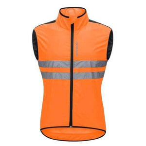 Planet Gates Orange / XXXL WOSAWE Reflective Cycling Vests Sleeveless Windproof Shirts MTB Road Bike Bicycle Jersey Top Cycle Clothing Wind Coat