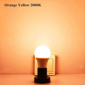 Planet Gates Orange Yellow 2000K / 12W E27 LED Bulb E27/B22 Auto On/Off Dusk to Dawn light bulb 7/12W Energy Saving Smart LED Lamp Bulb Induction Stair Hallway Night Lamp