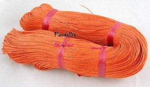 Planet Gates OrangeRed 1mm 400m/bundle Cotton Wax Beading Cord Thread for Necklace  Bracelet Jewelry Making Findings Accessories Hot Discount