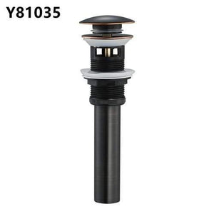 Planet Gates ORB Bathroom Basin Sink Pop Up Drain Brass with Overflow Vanity bath Sink Waste Drainer 8 Colors Bathroom accessories Y81034