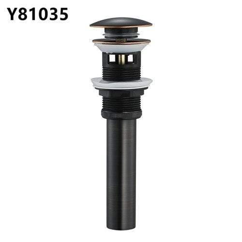 Planet Gates ORB Bathroom Basin Sink Pop Up Drain Brass with Overflow Vanity Sink Waste Drainer 8 Colors Bathroom accessories Y81033