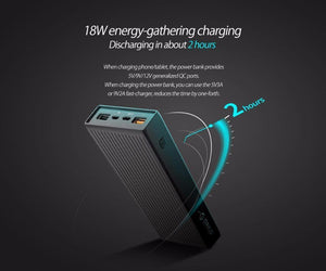 Planet Gates ORICO 10000-20000mAh Powerbank Portable External Battery Ultra Slim USB Mobile Charger Quick Charge Power Bank