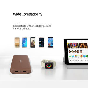 Planet Gates ORICO 20000mAh Power Bank Portable Charger Dual USB Powerbank External Battery Pack