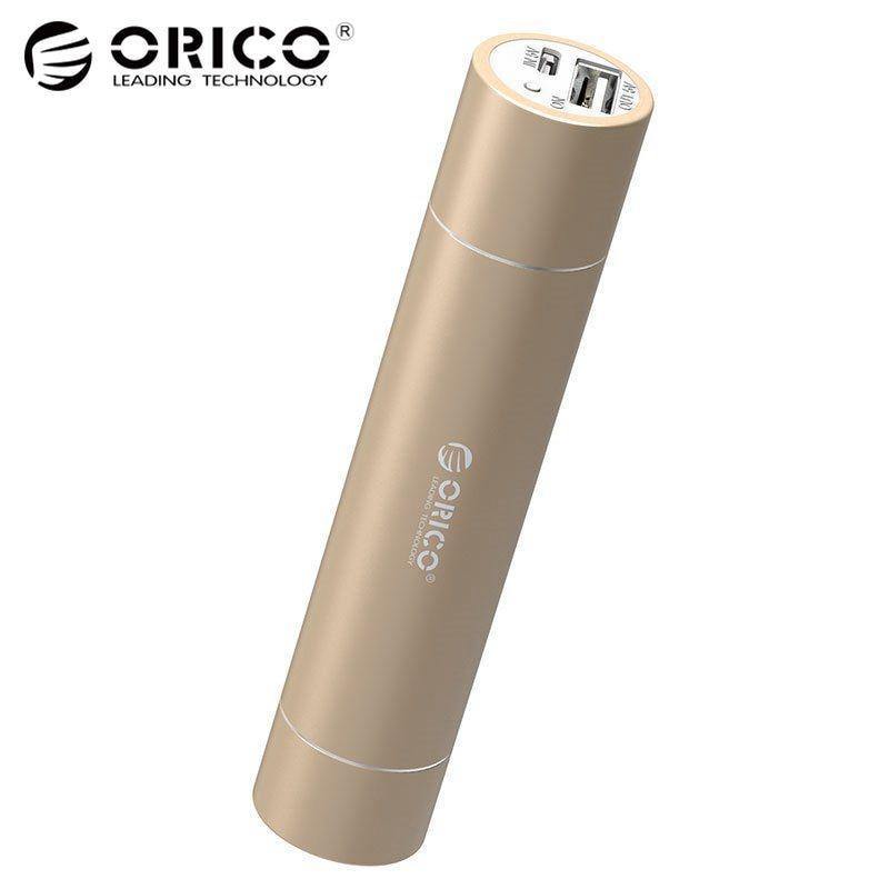 Planet Gates ORICO 2600mAh External Battery Pack Portable Aluminum Power Bank for iPhone iPad Xiaomi Samsung LG Android with SOS Flashlight