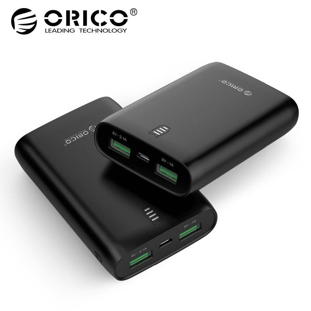 Planet Gates ORICO 6000mAh Power Bank Dual USB with LED Indicator For iPhone Mobile Phone External Battery Pack Mini Portable Power Bank