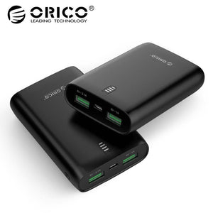 Planet Gates ORICO 6000mAh Power Bank Dual USB with LED Indicator For iPhone Mobile Phone External Battery Pack Mini Portable Power Bank