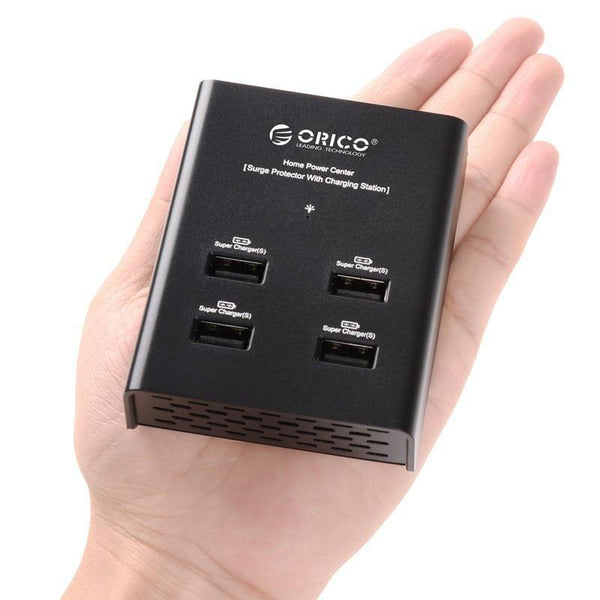 Planet Gates ORICO Charger Mobile Phone Charger USB Tablet Charger for iPhone X 8 7 Samsung S8 Xiaomi Tablet Power Bank iPad Black