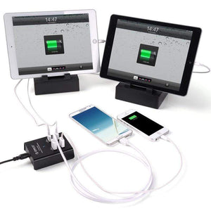 Planet Gates ORICO Charger Mobile Phone Charger USB Tablet Charger for iPhone X 8 7 Samsung S8 Xiaomi Tablet Power Bank iPad Black