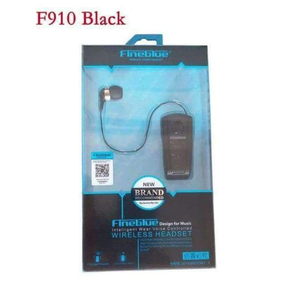 Planet Gates Original box Black F910 Mini portable Wireless Bluetooth Earphone Headset In-Ear Vibrating Alert Wear Clip Hands Free Earphone For Phone