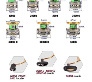 Planet Gates Original EXCELER  LT 2 SPEED 1000 2000 2500 3000 4000 5000 6000 Spinning Fishing Reel High Gear Ratio 5.2:1 5BB LT Body